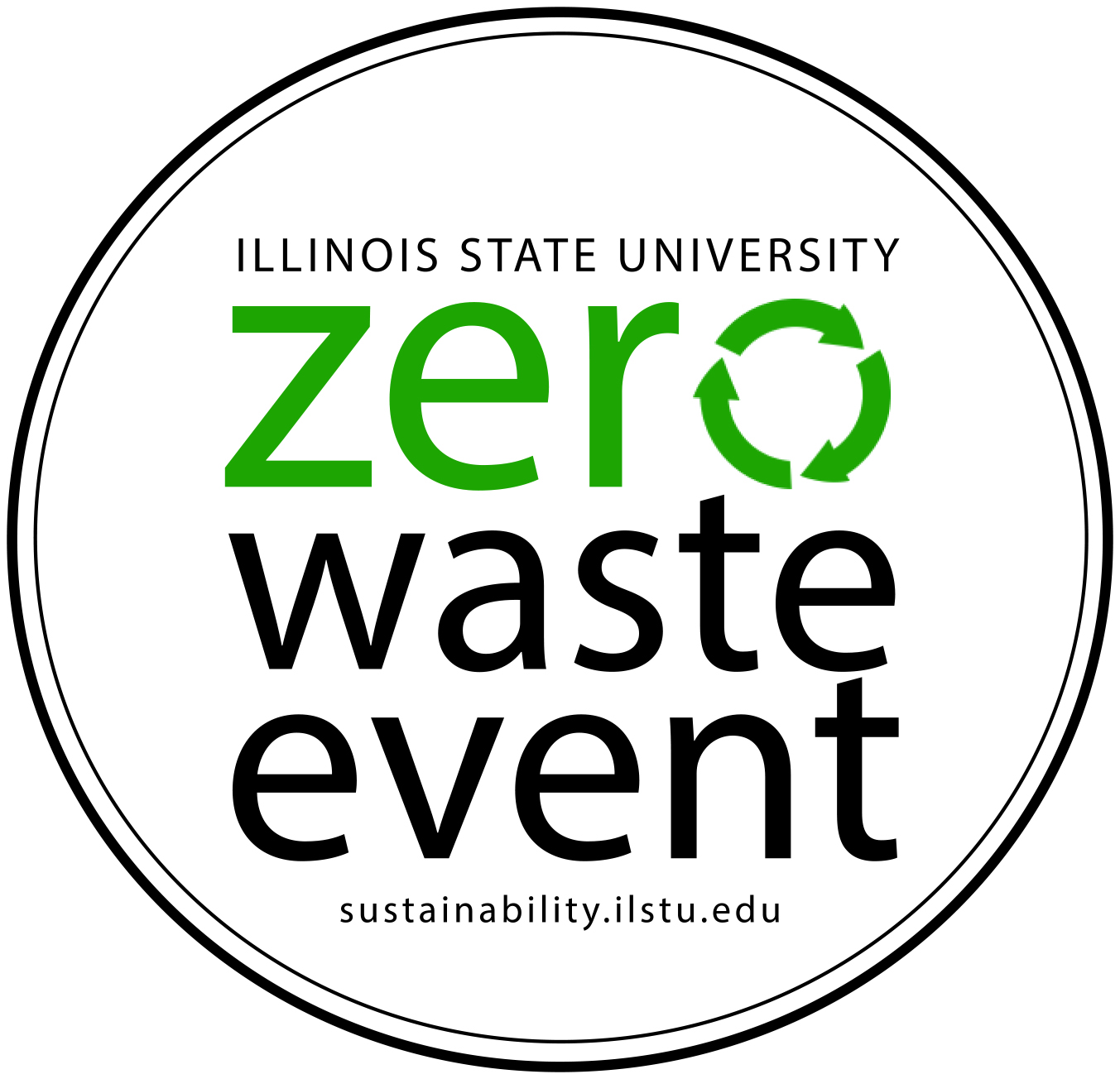 Zero waste event logo